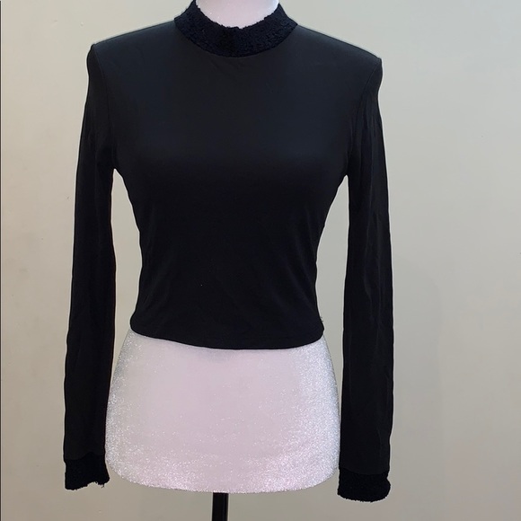 Bisou Bisou Paris collection zip up cropped shirt - Picture 2 of 8